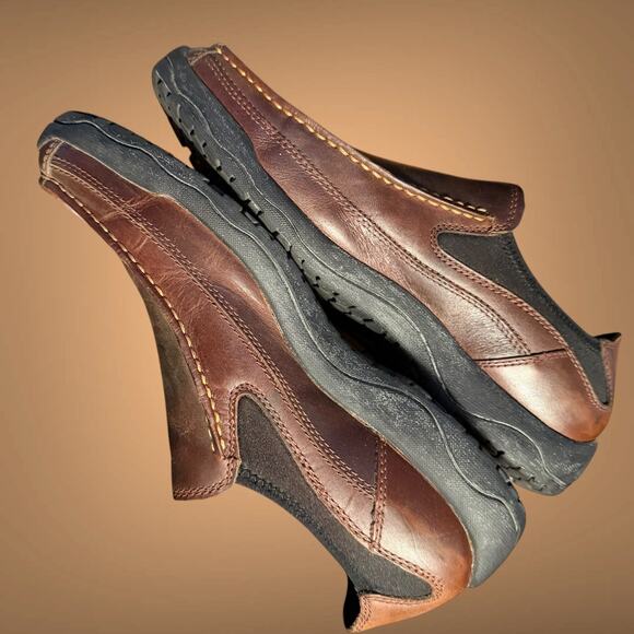 MEN\'S 9 TIMBERLAND EARTHKEEPERS MT. KISCO Brown Leather Slip On Casual Loafers main image 7